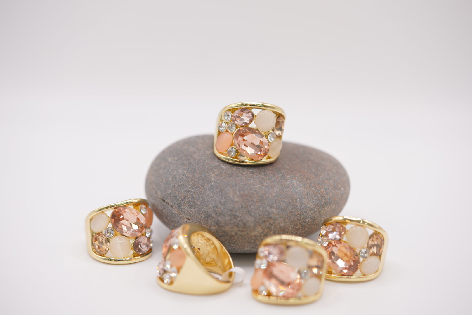 Rose Crystal Luxe Ring