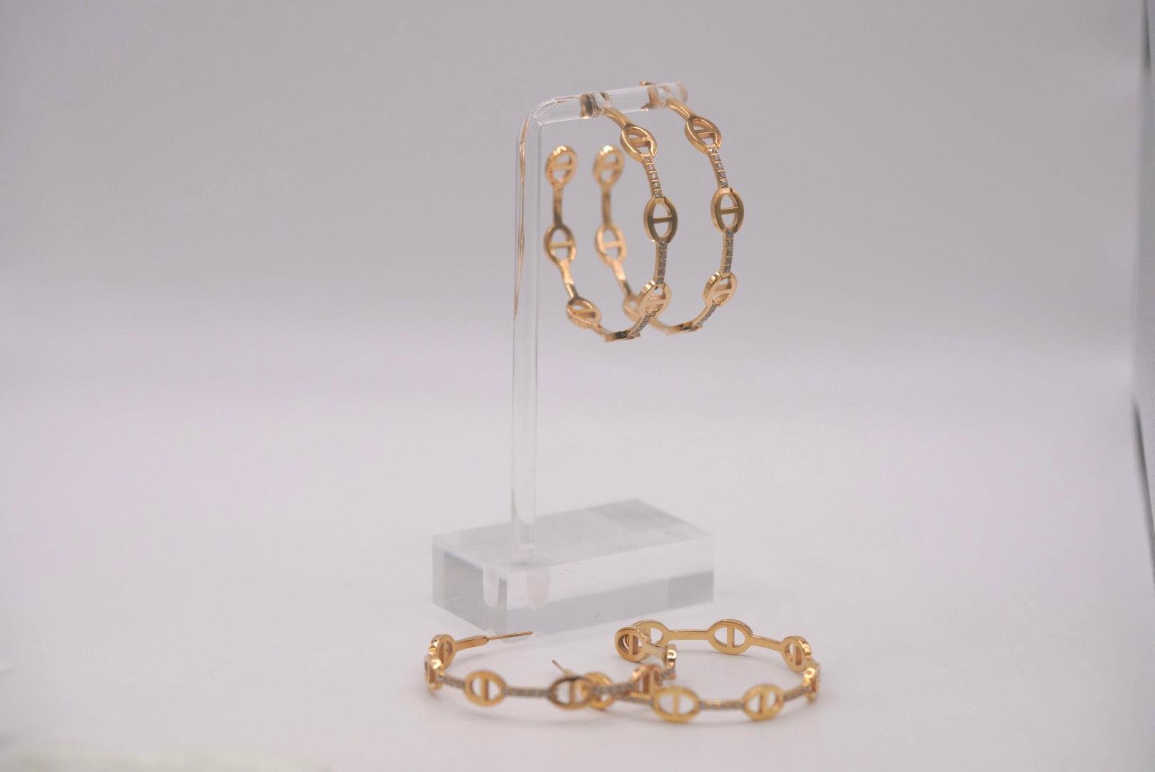 Anchor Hoops Open Cuff Style