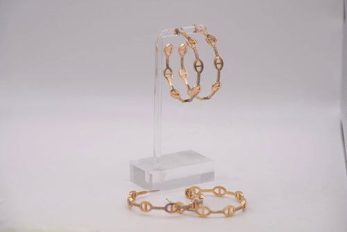 Anchor Hoops Open Cuff Style