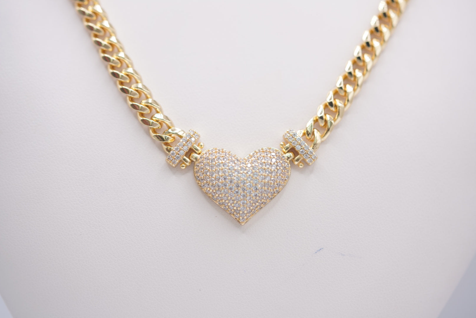 Cuban Link Heart Set