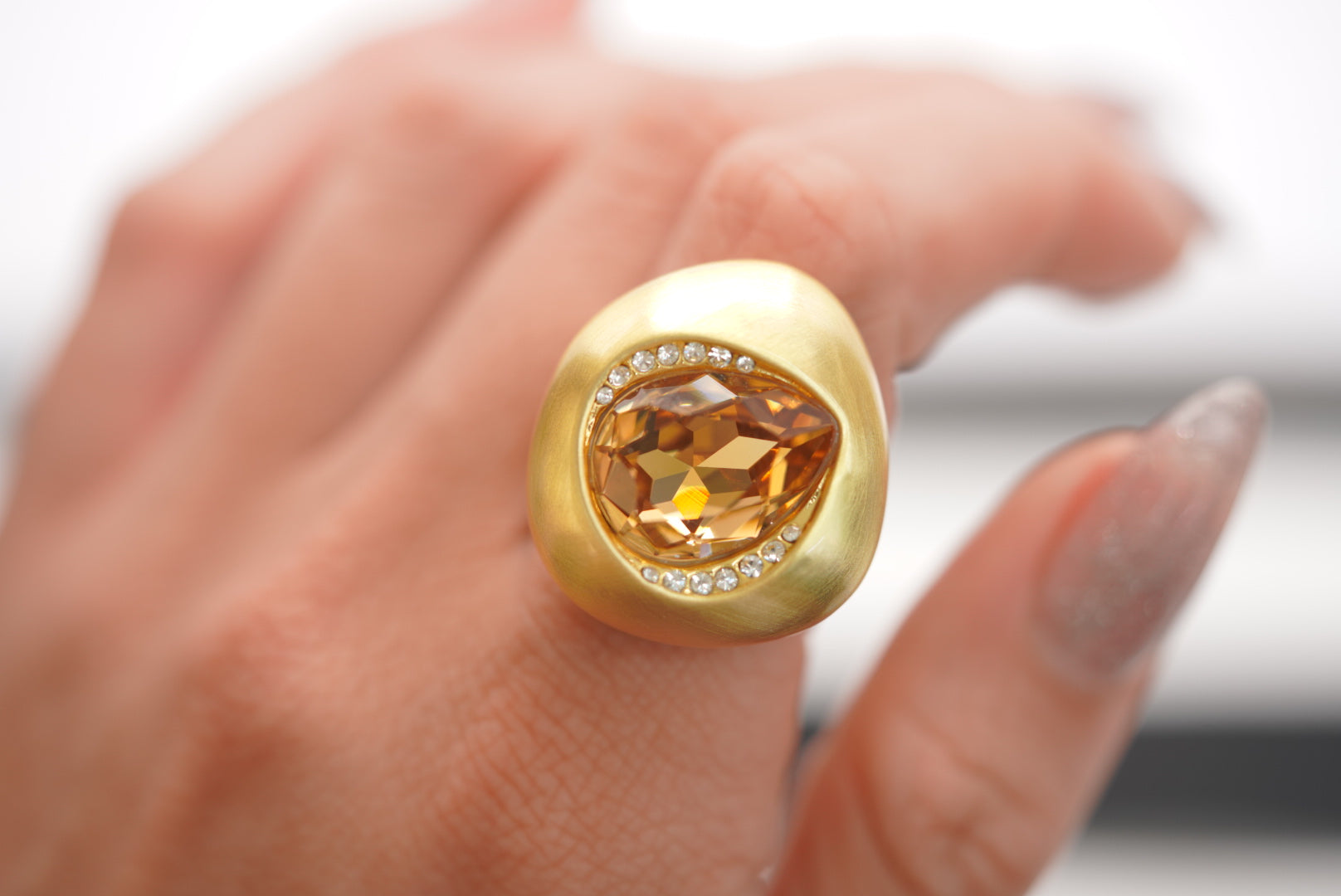 Amber Statement Ring