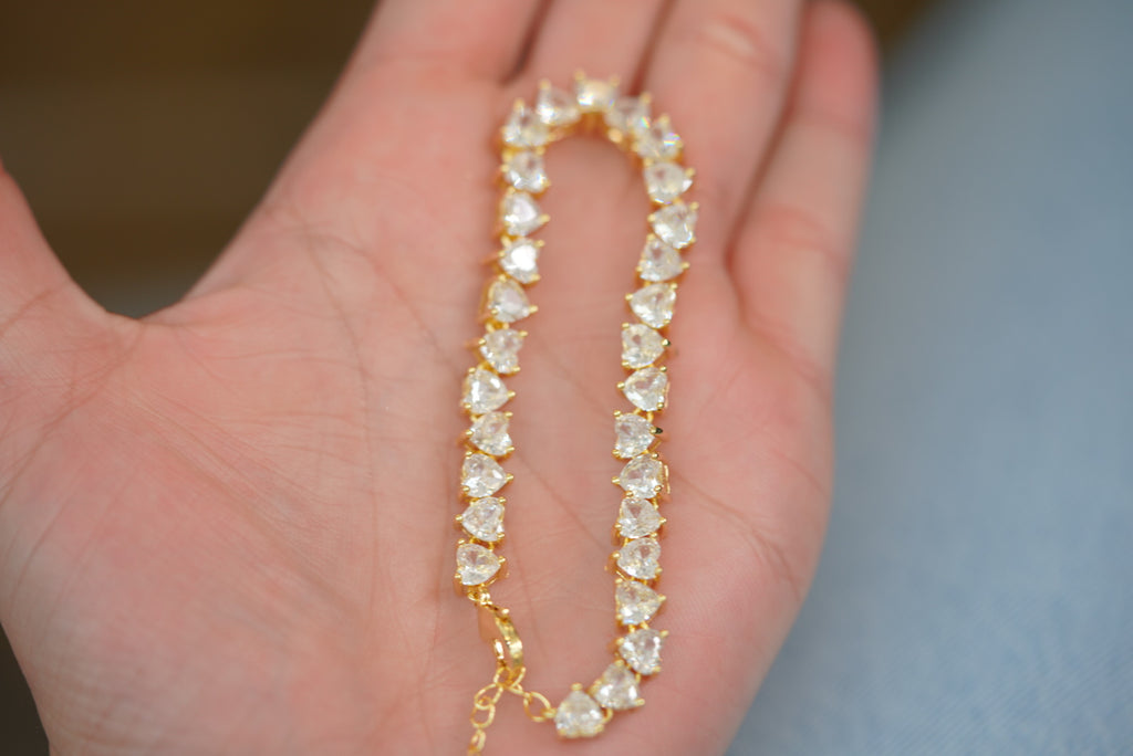 Shiny Bracelet - Crystal Heart