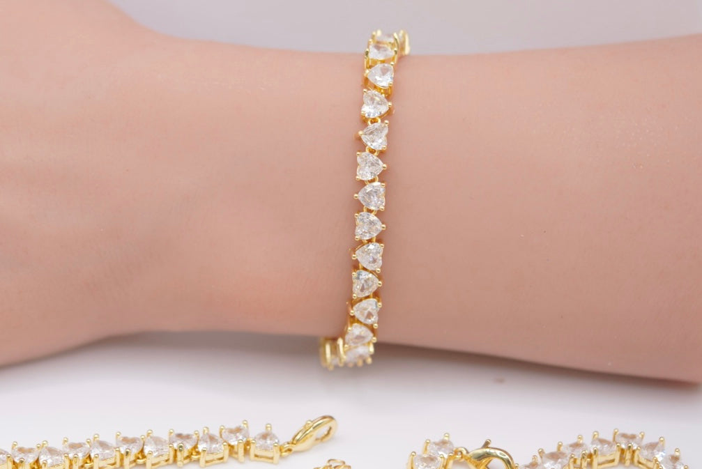 Shiny Bracelet - Crystal Heart