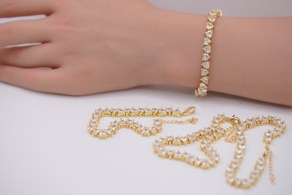 Shiny Bracelet - Crystal Heart